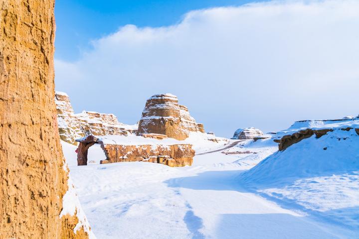 新疆克拉玛依超实用美食摄影旅游攻略之雪后的沙漠