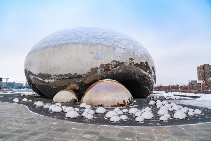 新疆克拉玛依超实用美食摄影旅游攻略之克拉玛依大油泡雕塑